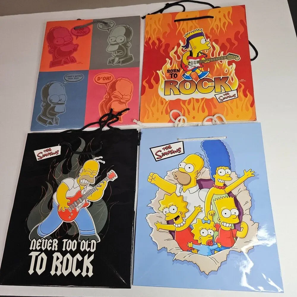 New Lot of 4 Simpsons Gift Bags 9